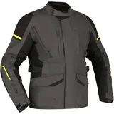 Richa Infinity 3, Textiljacke wasserdicht - Dunkelgrau/Schwarz/Neon-Gelb - M