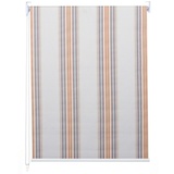 MCW Rollo MCW-D52, Fensterrollo Seitenzugrollo Jalousie, Sonnenschutz Verdunkelung blickdicht 120x160cm ~ grau/braun/orange