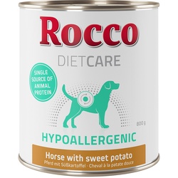 6x 800g Diet Care Hypoallergen Pferd Rocco Hundefutter nass