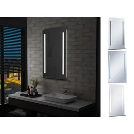 vidaXL Badezimmer-Wandspiegel mit LED und Ablage 60x100 cm