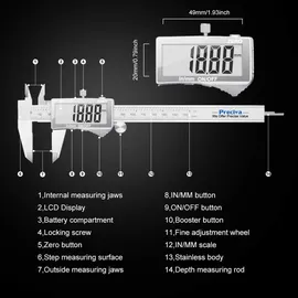 luxuskollektion Digitale Messschieblehre Edelstahl 150 mm