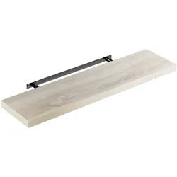 Wandregal Schweberegal 90cm Eiche + Halterung
