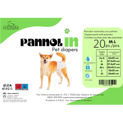 PannolIN Windeln für Hündinnen  Größe M-L 30x42,5cm 20 Stück/Packung. (Rabatt für Stammkunden 3%)