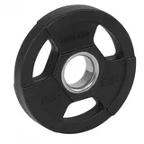 GORILLA SPORTS® Olympia Hantelscheiben - 1,25kg, 2,5kg, 5kg, 10kg, 15kg, 20kg, 25kg Gewichte, Tri-Grip, 50mm Bohrung, aus Kunststoff, Schwarz - Gewichtscheiben, Olympiascheiben, Hanteln