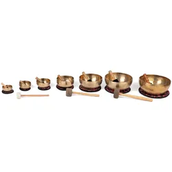 bodhi Klangschalen-Set, bestehend aus 7 Klangschalen Set 1 St
