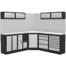 Kraftwerk Werkstattschrank Edelstahl 48,80 cm grau