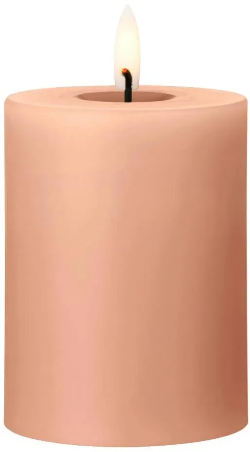 Ester & Erik LED Blockkerze 10 cm Rosy Caramel