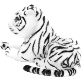Brubaker Tiger Kuscheltier 25 cm Weiß