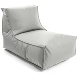 mokebo Sitzsack für Kinder & Erwachsene 'Der Sundowner', Bean Bag mit Füllung oder Bodenkissen für Indoor & Outdoor, auch als Liegekissen, Relaxliege oder Liege in Grau