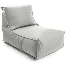 mokebo Sitzsack für Kinder & Erwachsene 'Der Sundowner', Bean Bag mit Füllung oder Bodenkissen für Indoor & Outdoor, auch als Liegekissen, Relaxliege oder Liege in Grau