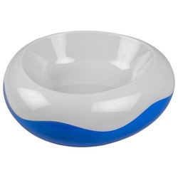 DUVO+ Futterbehälter Kühlnapf weiß/blau für Katzen, Größe: S / Maße: Ø 19,5 cm