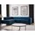Sofnet Ecksofa mit Schlaffunktion und Bettkasten, Wohnlandschaft mit einstellbare Kopfstützen, Couch, Sofa, Bettsofa, Schlafsofa (Blau (Kronos 09),...