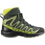 Salomon XA Pro V8 Winter CSWP Kinder Trailrunning-Schuhe, Grau (Urban Chic/Black/Evening Primrose), 32