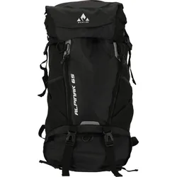 Wanderrucksack WHISTLER "Alpinak", schwarz, Rucksäcke, B: 22cm, Polyurethane, unifarben, mit geräumigem Innenfach, B:22cm