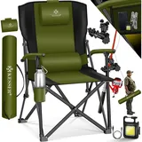 Kesser Campingstuhl faltbar Gepolstert Schwarz