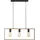 just light. Franky 3-flg. E27 69 x 120 cm rechteckig schwarz