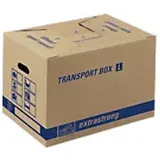 tidyPac TRANSPORT BOX extrastrong Umzugskarton Pappkarton 360 (B) x 510 (T) x 370 (H) mm Braun 10 Stück