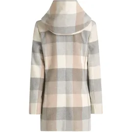 Amber & June Kurzmantel mit Kapuze in Cream/Silver | Gr.: 46