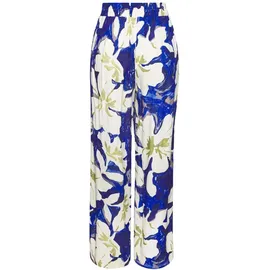 VIVANCE Palazzohose figurumspielend lang Blau/Grün/Creme 44