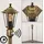 hofstein Wegeleuchte Metall/Glas 1xE27 IP44 mit Bewegungsmelder braun/gold
