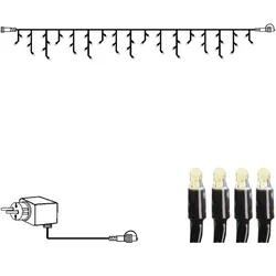 System 24 Starterset - LED Lichtervorhang Eisregen mit Trafo - Icicle 3x0,4m - koppelbar - 49WW LED