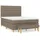 vidaXL Boxspringbett mit Matratze Taupe 140x200 cm Stoff