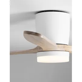Nova Luce 9952376 ALOA Ventilator Weiß/Braun
