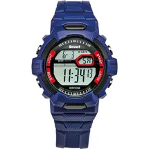 Scout Quarzuhr 0 mm Kunststoff Blau Silikonarmband Blau