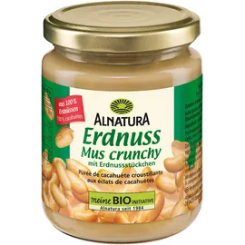 Alnatura Bio Erdnussmus crunchy mit Erdnussstuckchen 250g