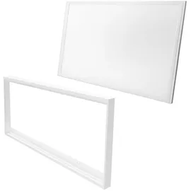 Energmix LED Deckenleuchte 24 Watt eckig Aluminium