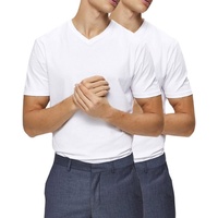 SELECTED HOMME T-Shirt (2er-Pack) Basic Doppelpack Shirts aus Bio Baumwolle weiß XXL
