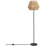 LEDKIA LIGHTING - Stehlampe Kirito | Elegantes Design | Geflochtenes Papier für Langlebigkeit | E27-LED-kompatibel | Vielseitige Beleuchtung für Wohnzimmer & mehr, Natürlich, Geflochtenes Papier