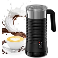 PARIS RHÔNE Milchaufschäumer Elektrisch mit Griff, 300 ml 4-in-1-Milchaufschäumer, geeignet für Latte Macchiato, Cappuccino und Kakao, automatisches Schließen, Antihaftbeschichtung