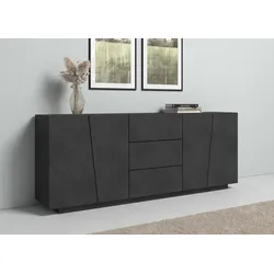 Sideboard INOSIGN "Vega", grau (zement, optik), Sideboards, Breite 220 cm