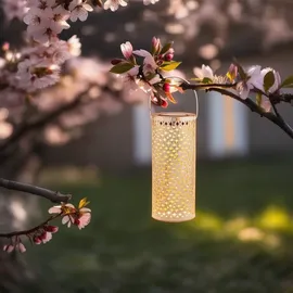 Marrakesch Orient & Mediterran Interior 2er Set Moderne Solarlaterne Solar Laterne Windlicht Lampe Outdoor Joran Weiss