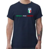 Shirtracer T-Shirt Italien Trikot Wappen, Italia mit Stolz, Italienisches Fan-Motiv 2026 Fussball WM Fanartikel blau 4XL