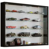 VCM Hängevitrine Mandosa L 80 x 60 x 10 cm Schwarz