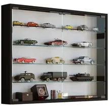 VCM Hängevitrine Mandosa L 80 x 60 x 10 cm Schwarz