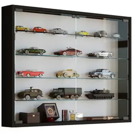 VCM Hängevitrine Mandosa L 80 x 60 x 10 cm Schwarz