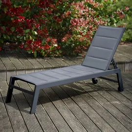 Happy Garden Barbados Sonnenliege 198 x 61 x 95 cm Grau