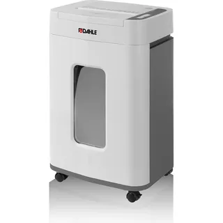DAHLE Dahle, Aktenvernichter ShredMATIC 150 Aktenvernichter mit Partikelschnitt P-4, 4 x 12 mm, bis 150 Blatt, lichtgrau