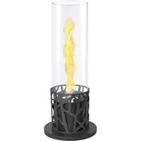 ATR ART TO REAL Tischkamin Indoor,Großer Tornado Flamme Ethanol Tischkamin,2.5h Brenndauer Bioethanol Tischkamin,Premium Tischfeuer Outdoor,L20×D20×50cm