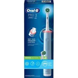 Oral B Pro 3 3000 CrossAction blau + Aufsteckbürste