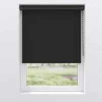 MY HOME Verdunklungsrollo MY HOME "Bern", schwarz, schwarz, B:85cm H:190cm, Polyester, Rollos, Verdunklungsrollo, Klemmfix