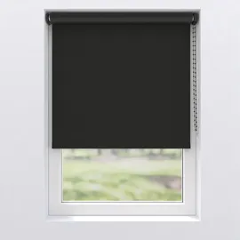 MY HOME Verdunklungsrollo MY HOME "Bern", schwarz, schwarz, B:85cm H:190cm, Polyester, Rollos, Verdunklungsrollo, Klemmfix