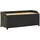 vidaXL Sitzbank mit Stauraum 120 cm Poly Rattan Schwarz