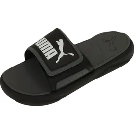 Puma Royalcat Comfort Slide Schwarz/Castlerock Weiß 49,5