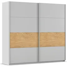 Rauch »Kleiderschrank Schrank Garderobe Schlafzimmerschrank MALVA«, Bauchbinde abgesetzt in gebürstetem Eiche Furnier MADE IN GERMANY