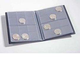 Leuchtturm Taschenalbum für 96 Münzen, blau