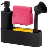 ELUNO Spülbecken-Set 22 x 24 x 6,5 cm Schwarz